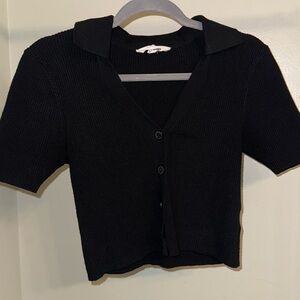 Steve Madden Black Knit Top